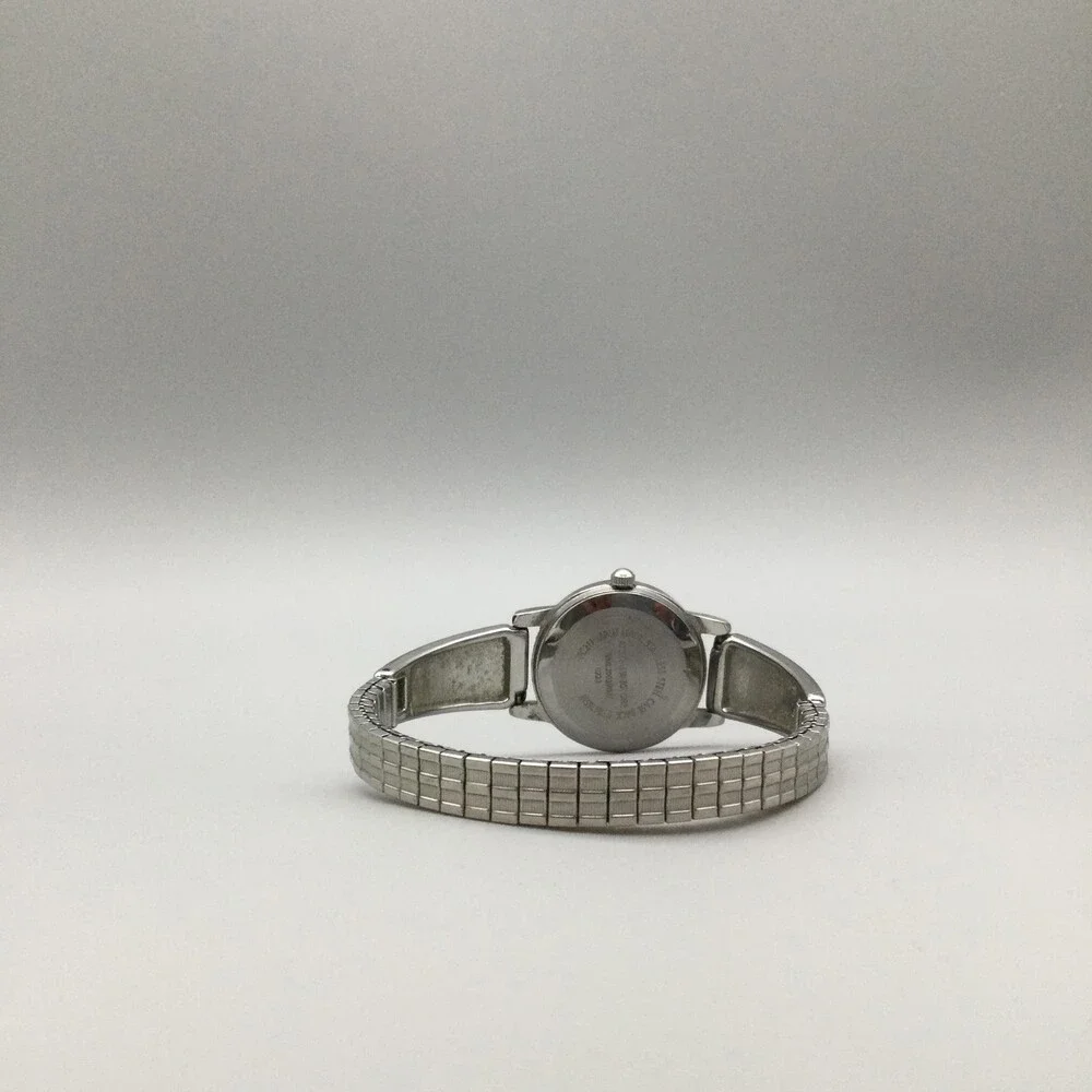 Accutime Southwest Womens Watch 25mm Silver Tone Expansion Bracelet New Battery